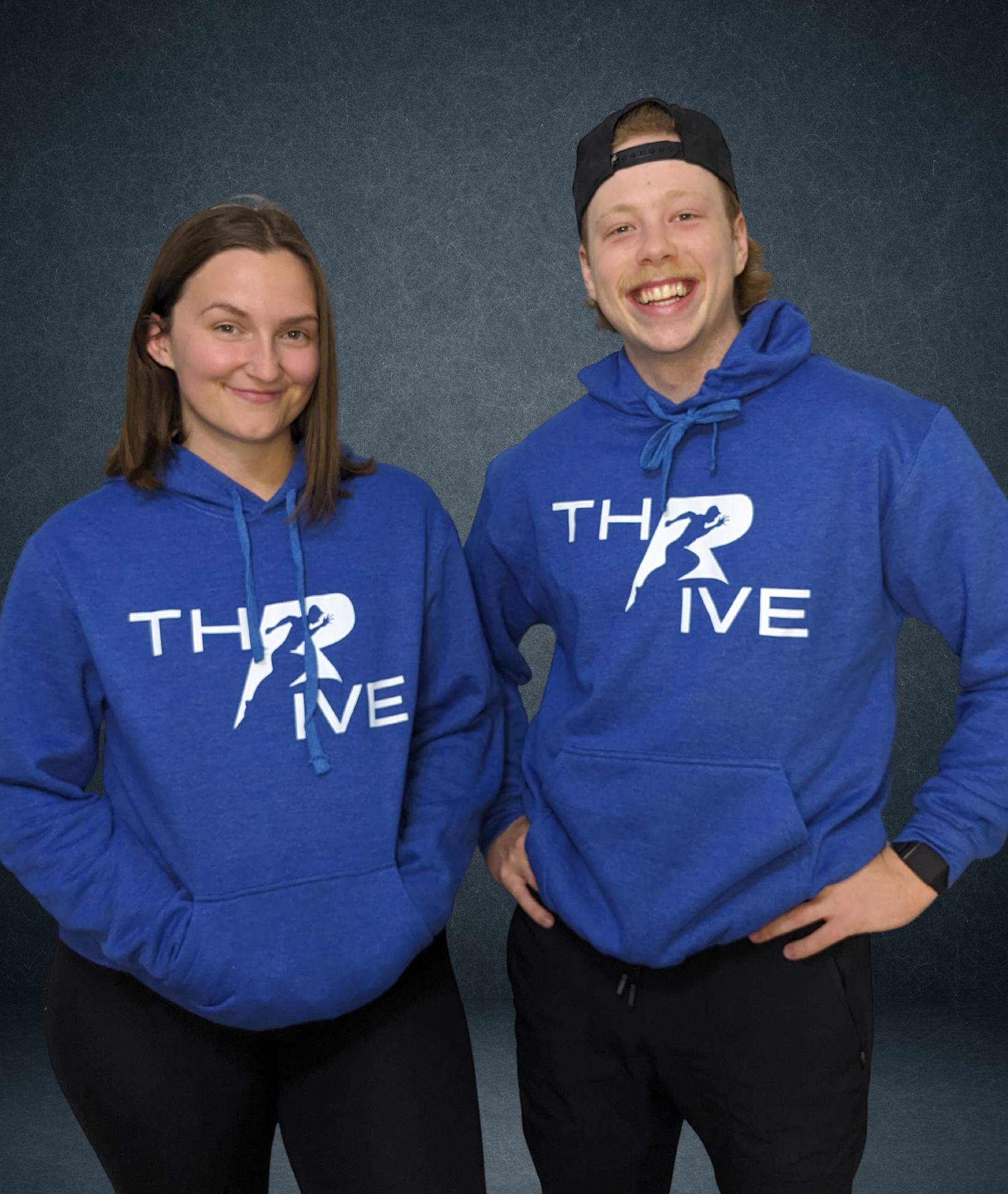 Thrive Protein: Super Soft Hoodie (Blue)